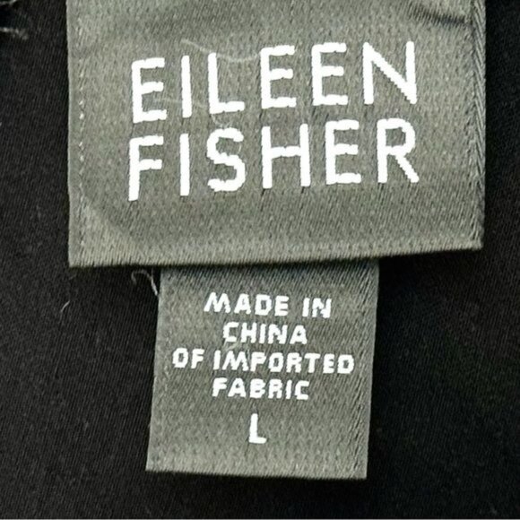 Eileen Fisher black TENCEL stretch Pants side zip Large - Picture 5 of 7